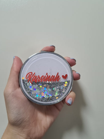 Glitter Compact Mirror