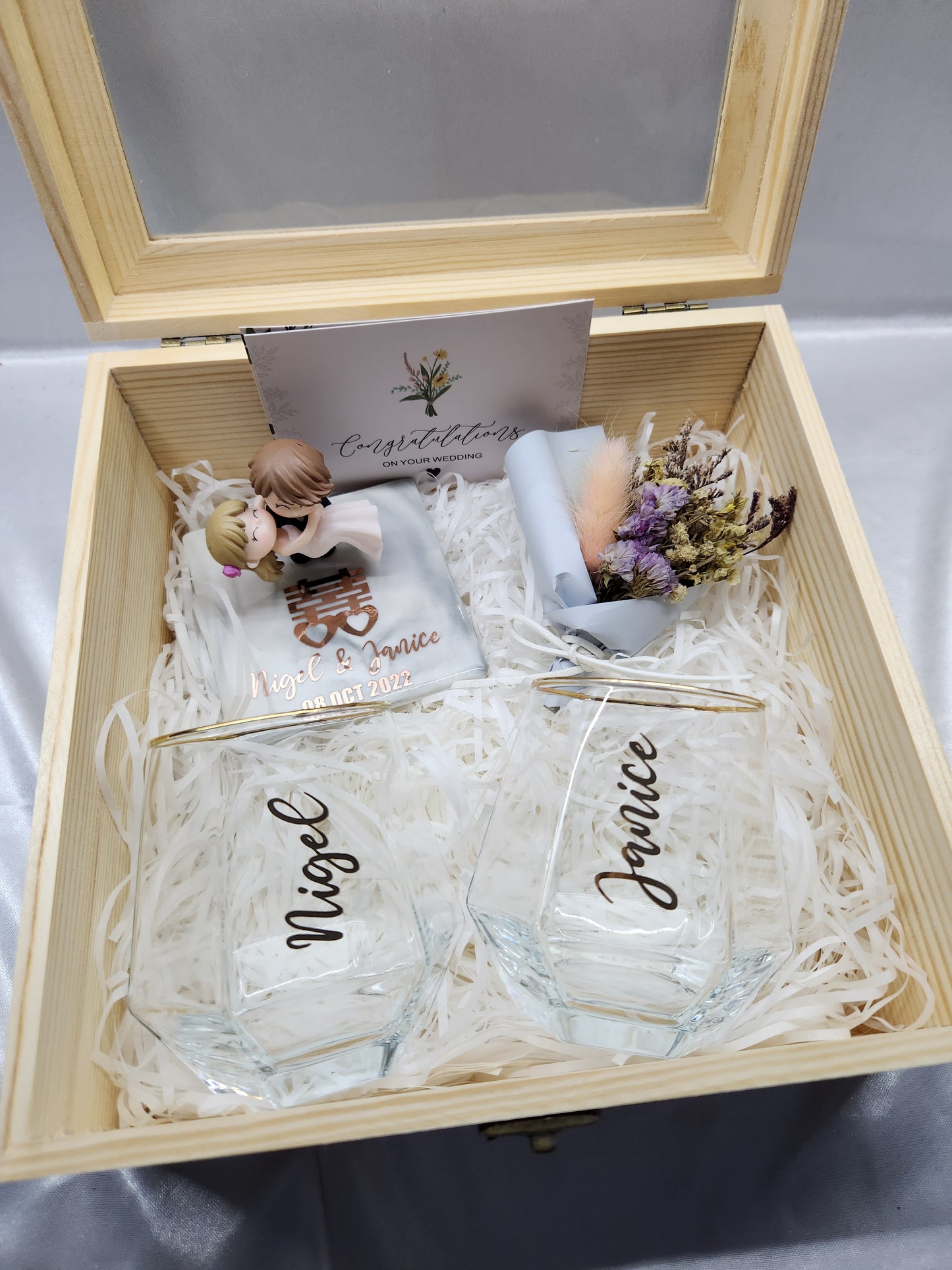 Wedding Bundle Set (Whisky Glass Cups + Wedding Decor Display Set)