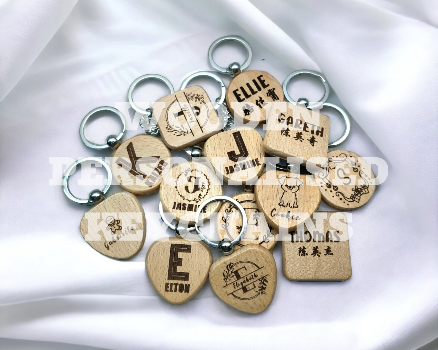 Wooden Keychains (Laser Engraved)