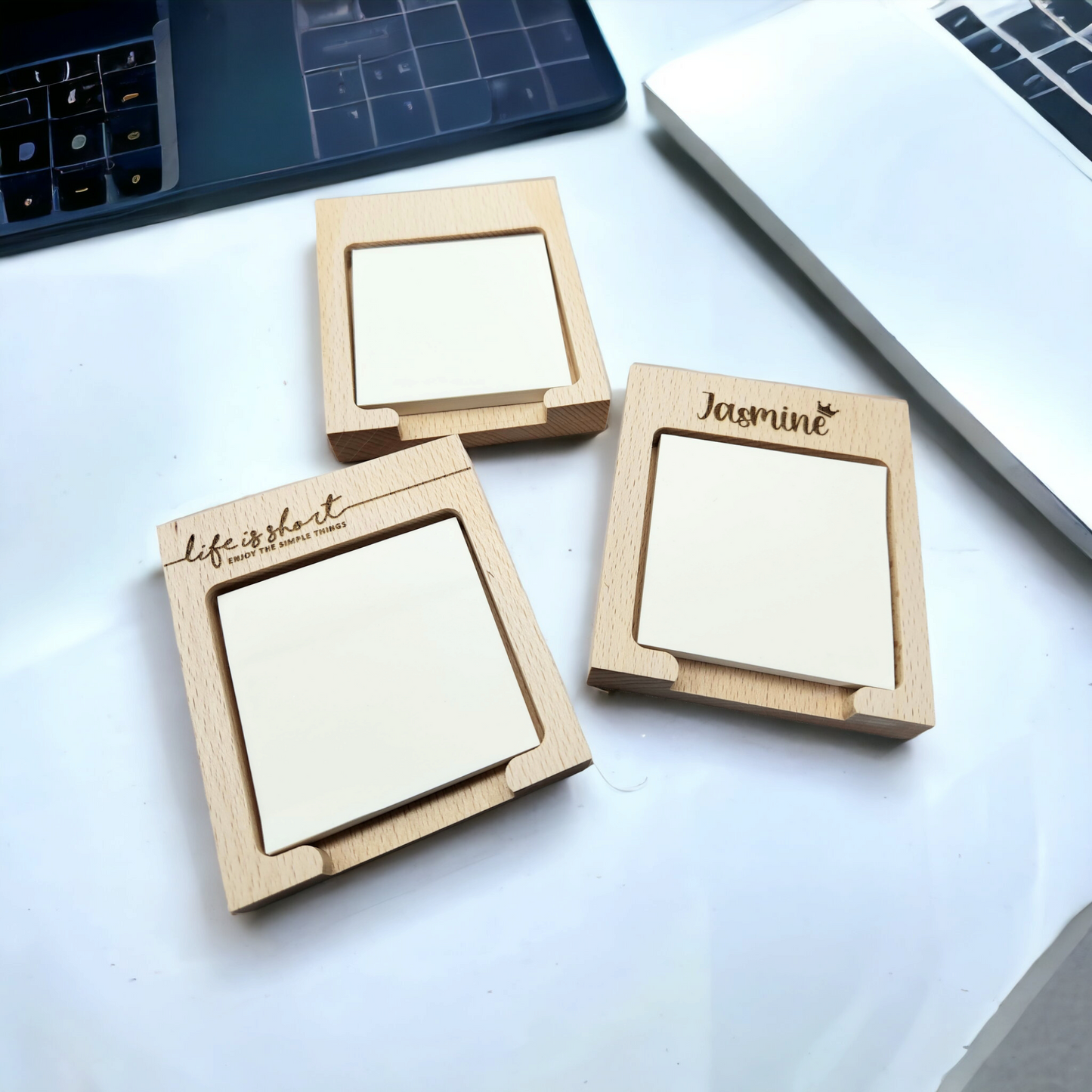 Sticky Note Holder (Laser Engraved)