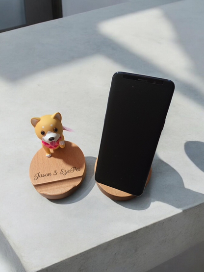 Doggie Phone Stand (Laser Engraved)