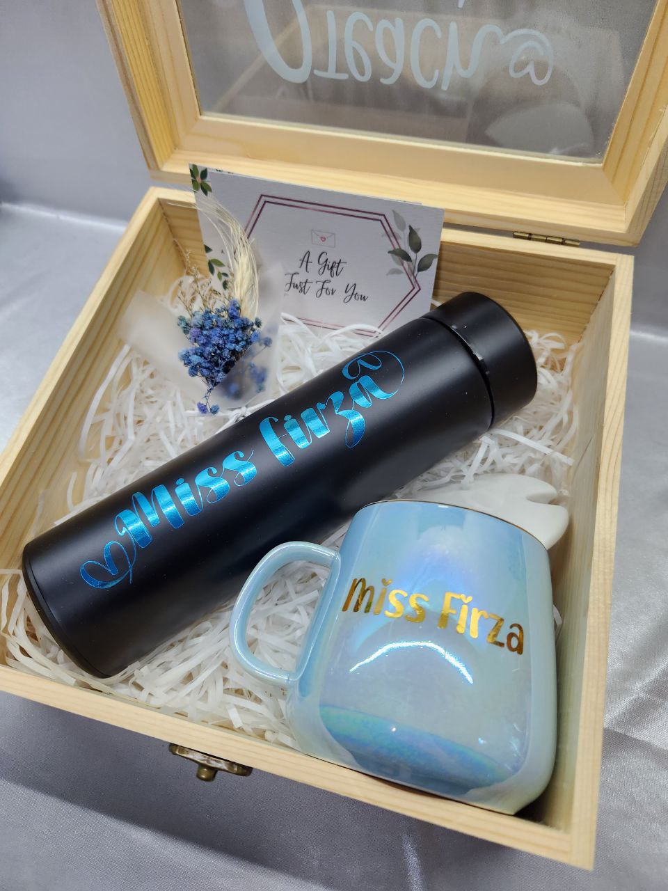 Gift Bundle Set (Iridescent Pearl Mug + Stainless Steel Flask)