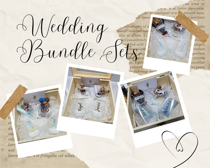 Wedding Bundle Set (Whisky Glass Cups + Wedding Decor Display Set)